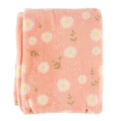 Kids SAFDIE u0026 CO Soft Flannel Blankets Daisies - Pink