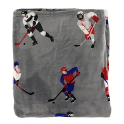 Kids Cathay Home Soft Plush Throw - Hockey