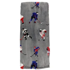 Kids Cathay Home Soft Plush Throw - Hockey