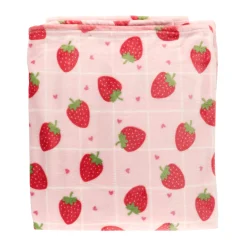 Kids Cathay Home Blankets|Blankets>Soft Plush Throw - Strawberries