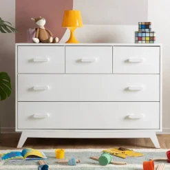 Dadada Baby Soho 5 Drawers Dresser - Whte