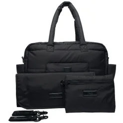 7 A.M. Diaper Bags|Diaper Bags>Soho Diaper CarryAll - Black
