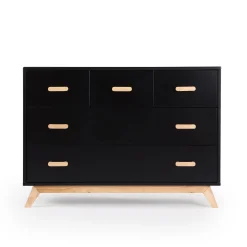 Dadada Baby Soho 5-Drawer Dresser - Black / Natural