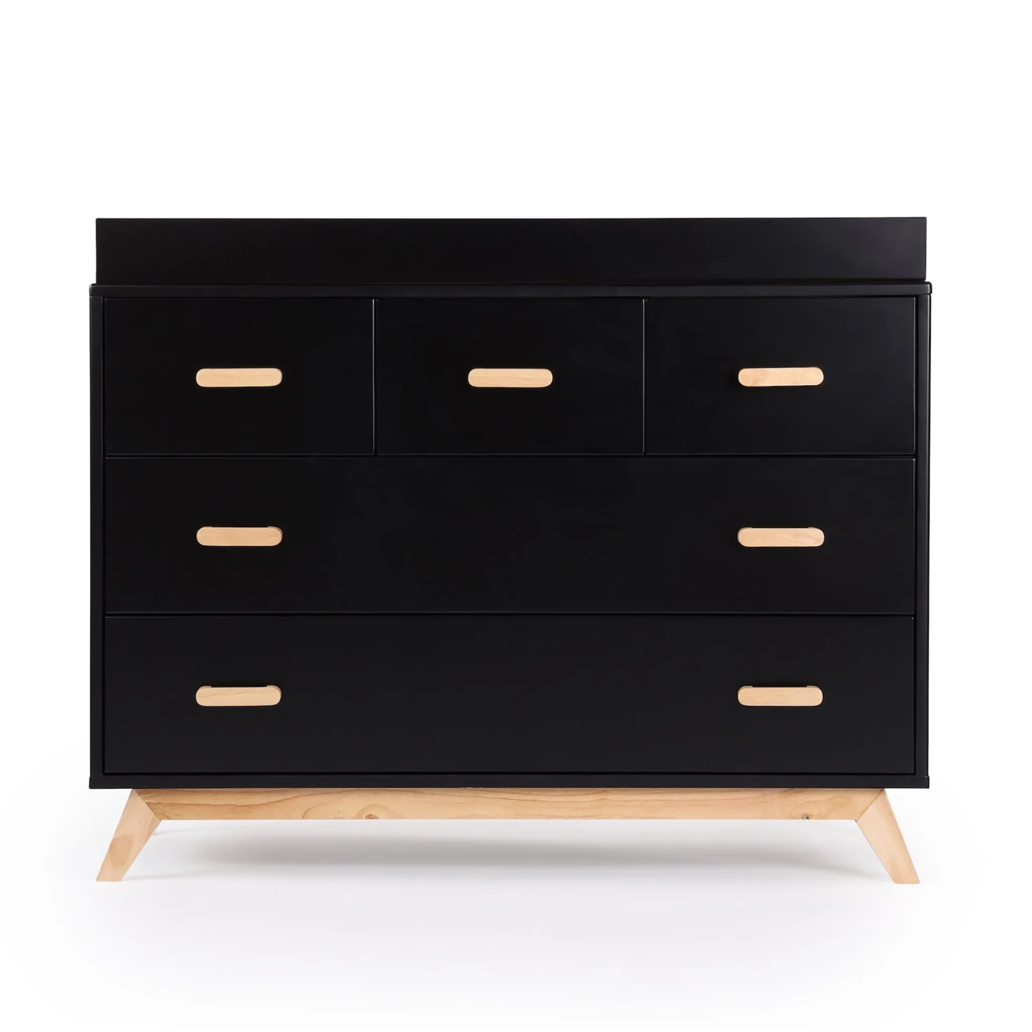 Dadada Baby Soho 5-Drawer Dresser - Black / Natural