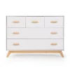 Dadada Baby Soho 5-Drawer Dresser - White / Natural