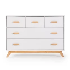 Dadada Baby Soho 5-Drawer Dresser - White / Natural