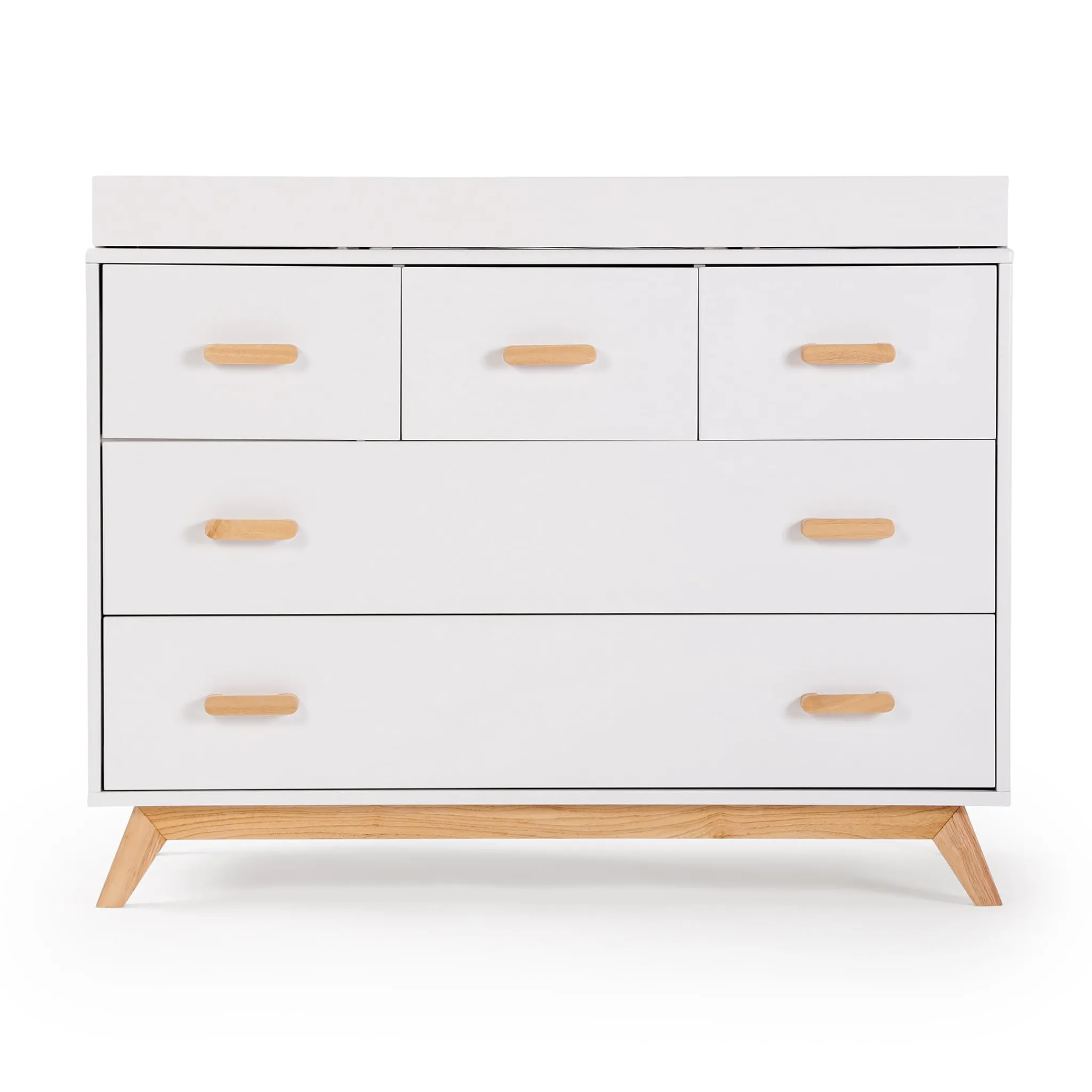 Dadada Baby Soho 5-Drawer Dresser - White / Natural