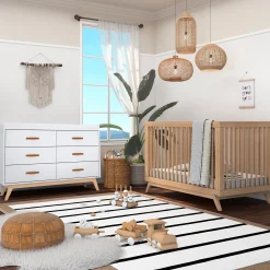 Dadada Baby Soho 5-Drawer Dresser - White / Natural