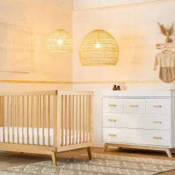 Dadada Baby Soho 5-Drawer Dresser - White / Natural