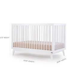 Dadada Baby Soho 3-In-1 Convertible Crib - White