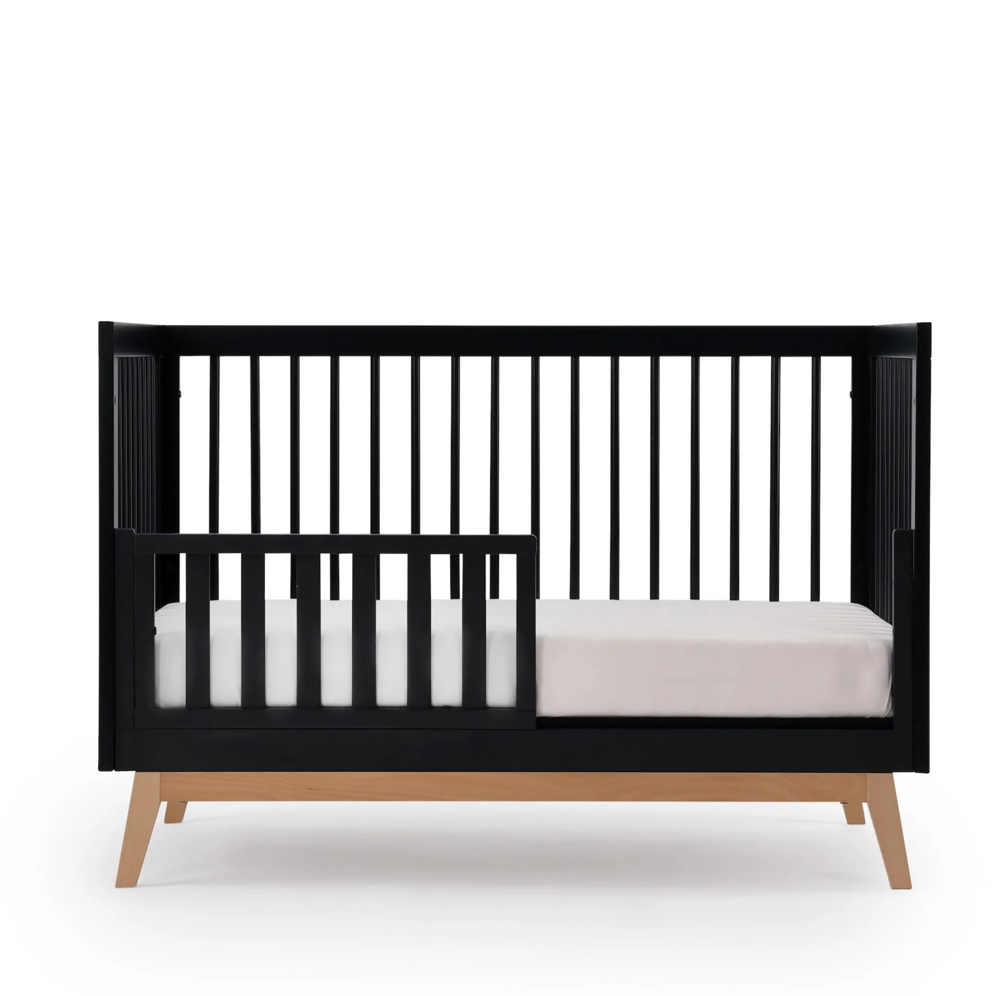 Dadada Baby Soho 3-in-1 Convertible Crib - Black / Natural