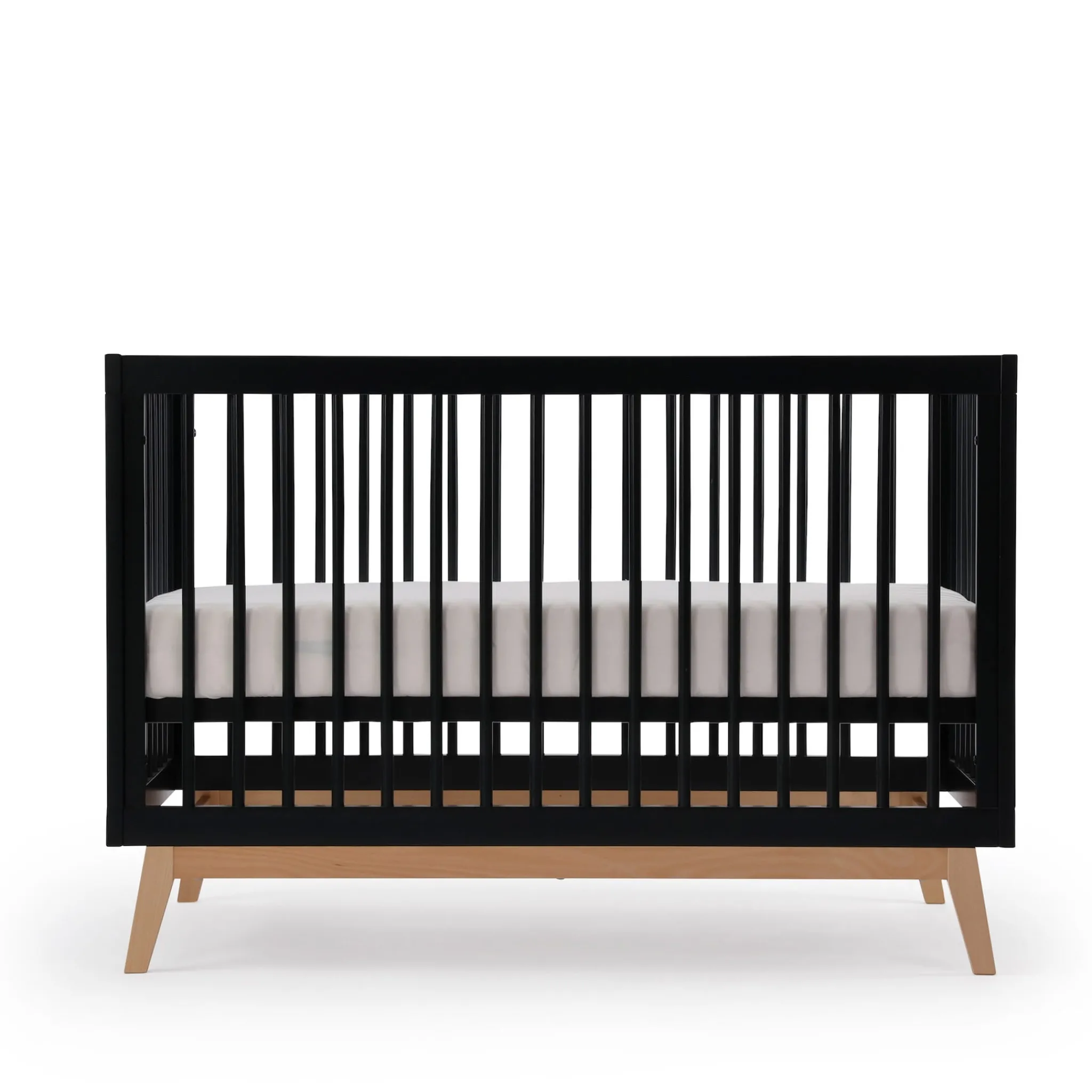Dadada Baby Soho 3-in-1 Convertible Crib - Black / Natural