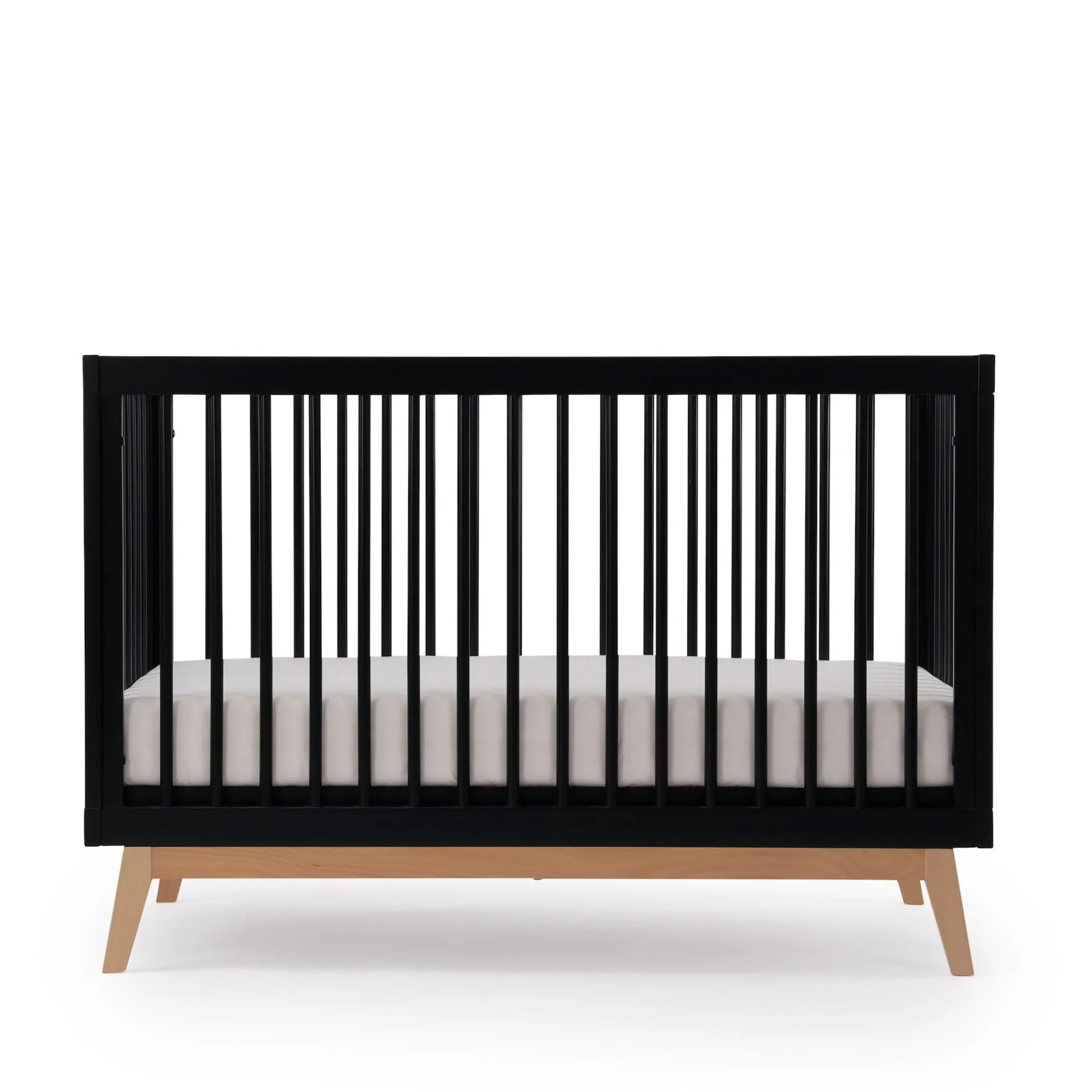 Dadada Baby Soho 3-in-1 Convertible Crib - Black / Natural