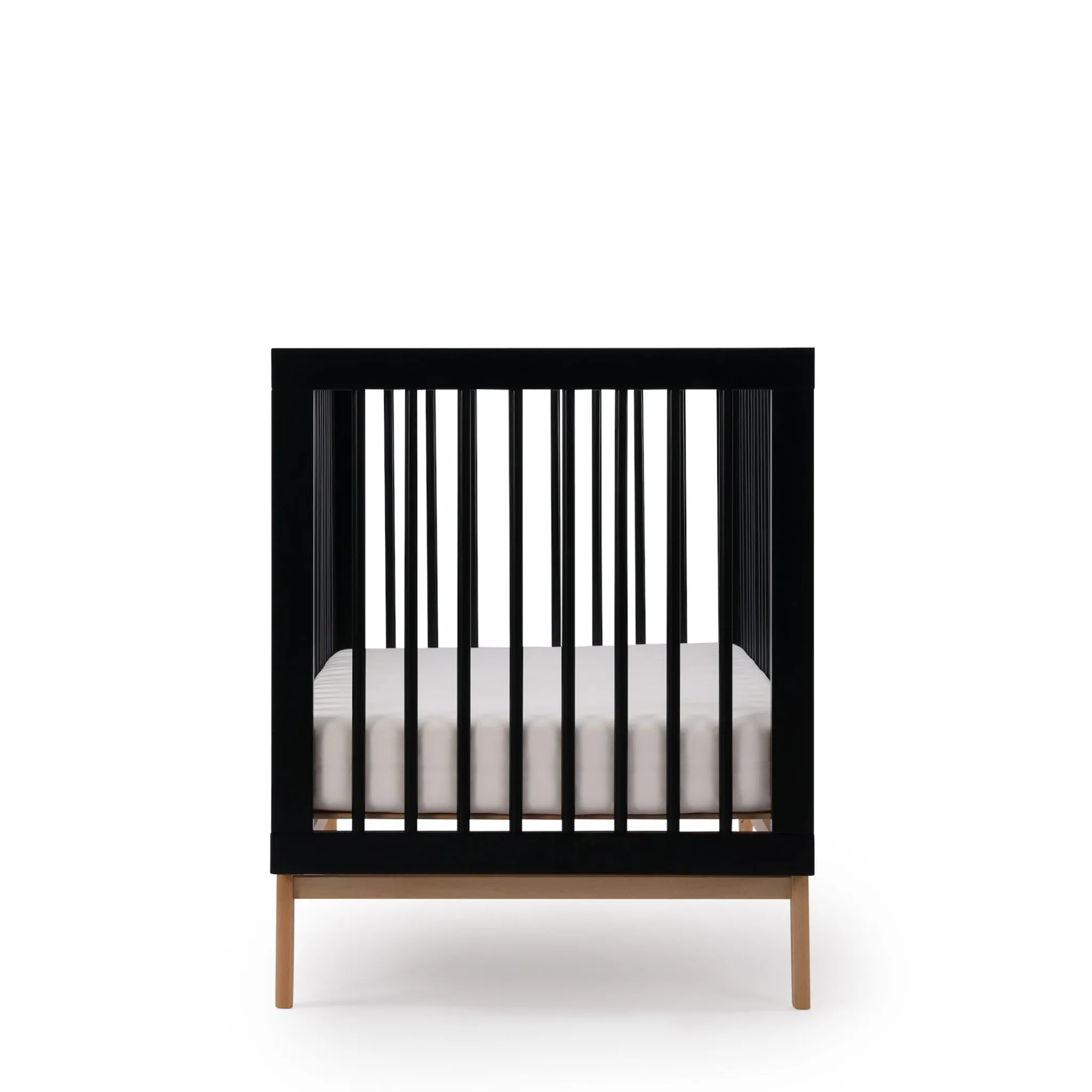 Dadada Baby Soho 3-in-1 Convertible Crib - Black / Natural