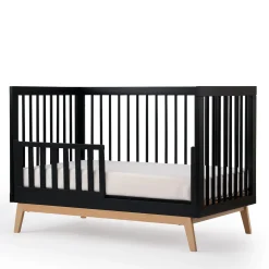 Dadada Baby Soho 3-in-1 Convertible Crib - Black / Natural