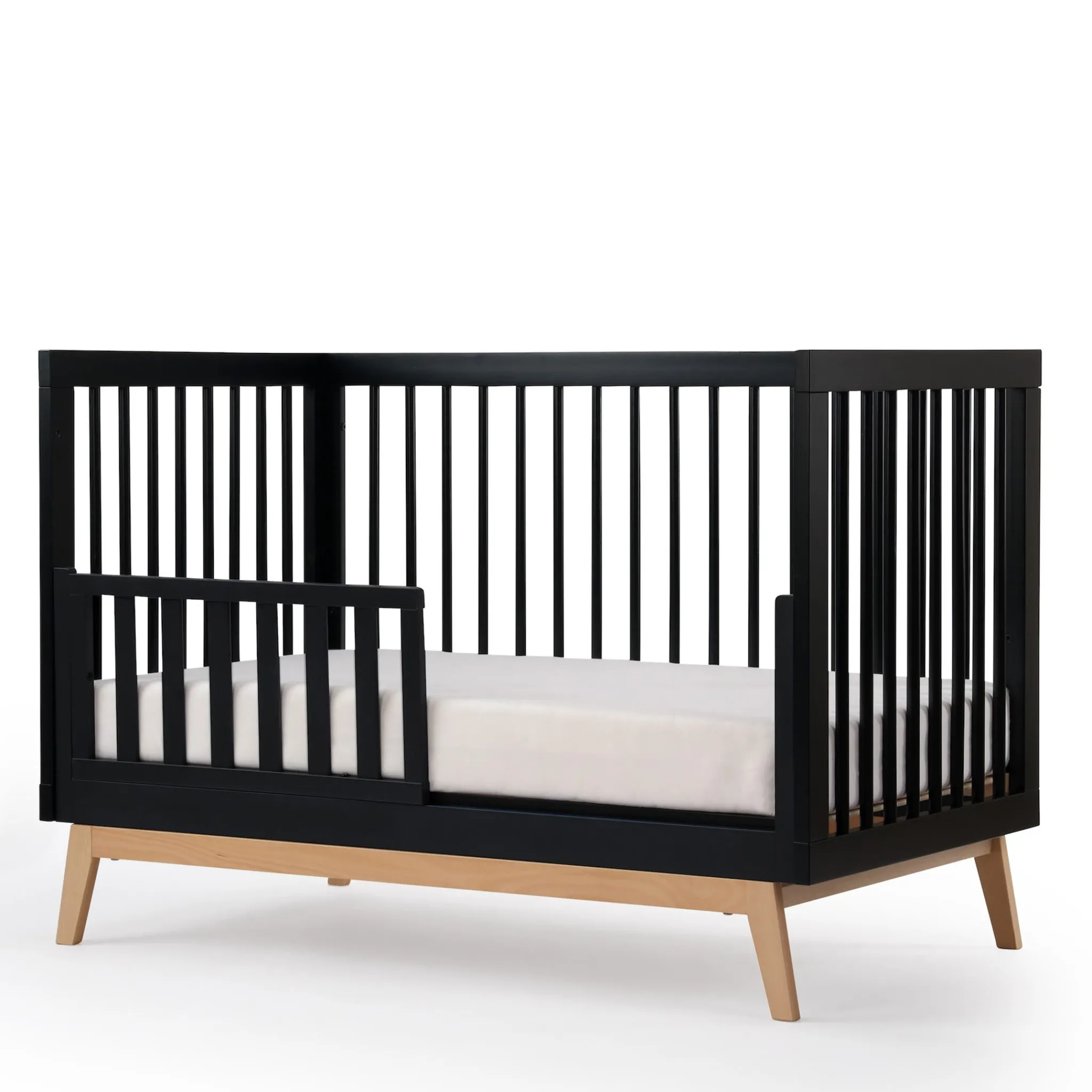 Dadada Baby Soho 3-in-1 Convertible Crib - Black / Natural
