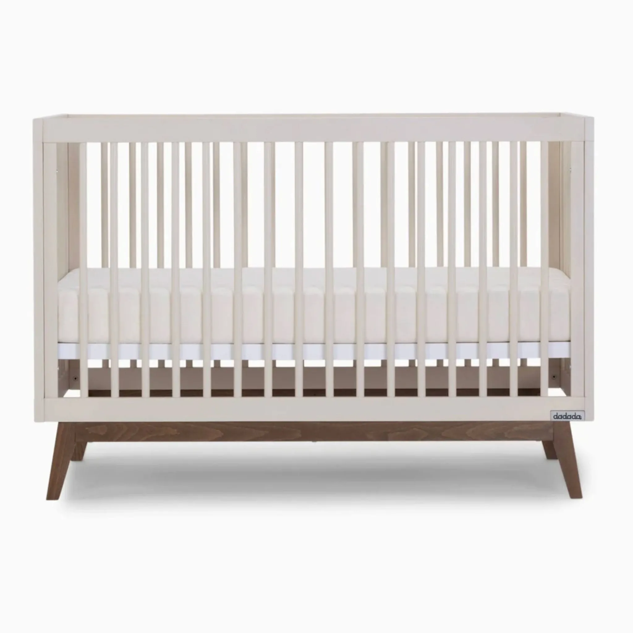 Dadada Baby Cribs & Mattresses|Cribs & Mattresses>Soho 3-in-1 Convertible Crib - Almond Milk / Walnut
