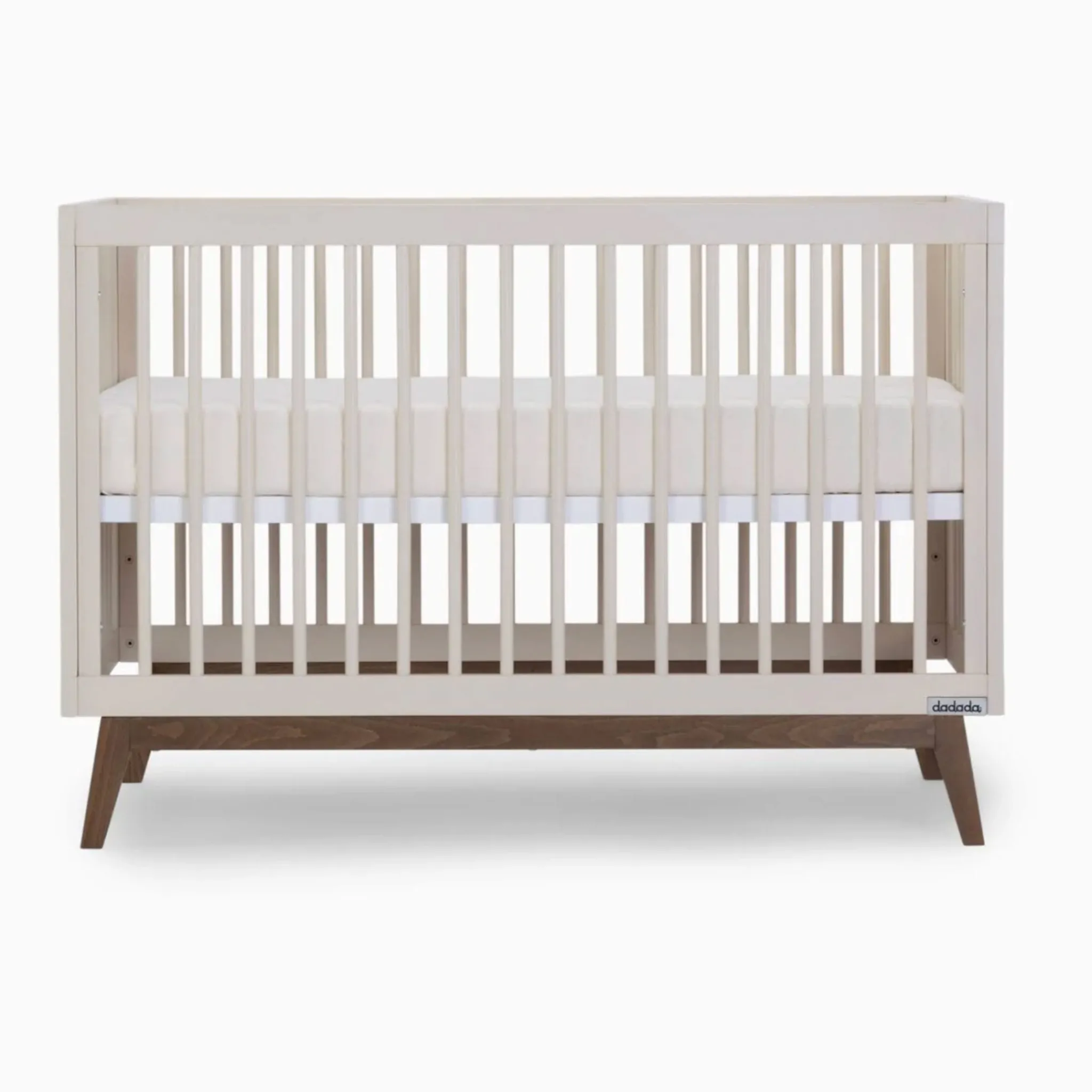 Dadada Baby Cribs & Mattresses|Cribs & Mattresses>Soho 3-in-1 Convertible Crib - Almond Milk / Walnut