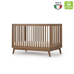 Dadada Baby Soho 3-In-1 Convertible Crib - Walnut