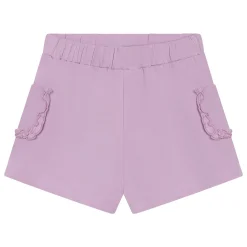 Kids Minymo Solid Frill Sweat Shorts 3-8