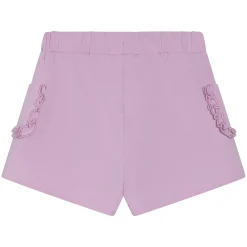 Kids Minymo Solid Frill Sweat Shorts 3-8