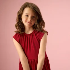 Kids Creamie Dresses & Rompers>Solid Rib Dress 2-14
