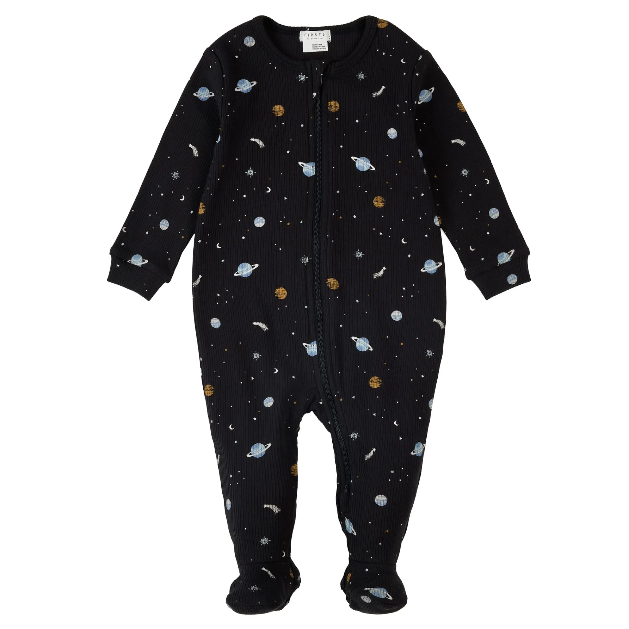 BOY Firsts par Petit Lem Space Pajamas 0-12m