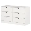 South Shore Storage Furniture>Spark 6 Drawer Chest - White
