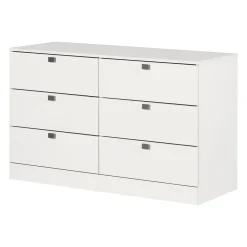 South Shore Storage Furniture>Spark 6 Drawer Chest - White
