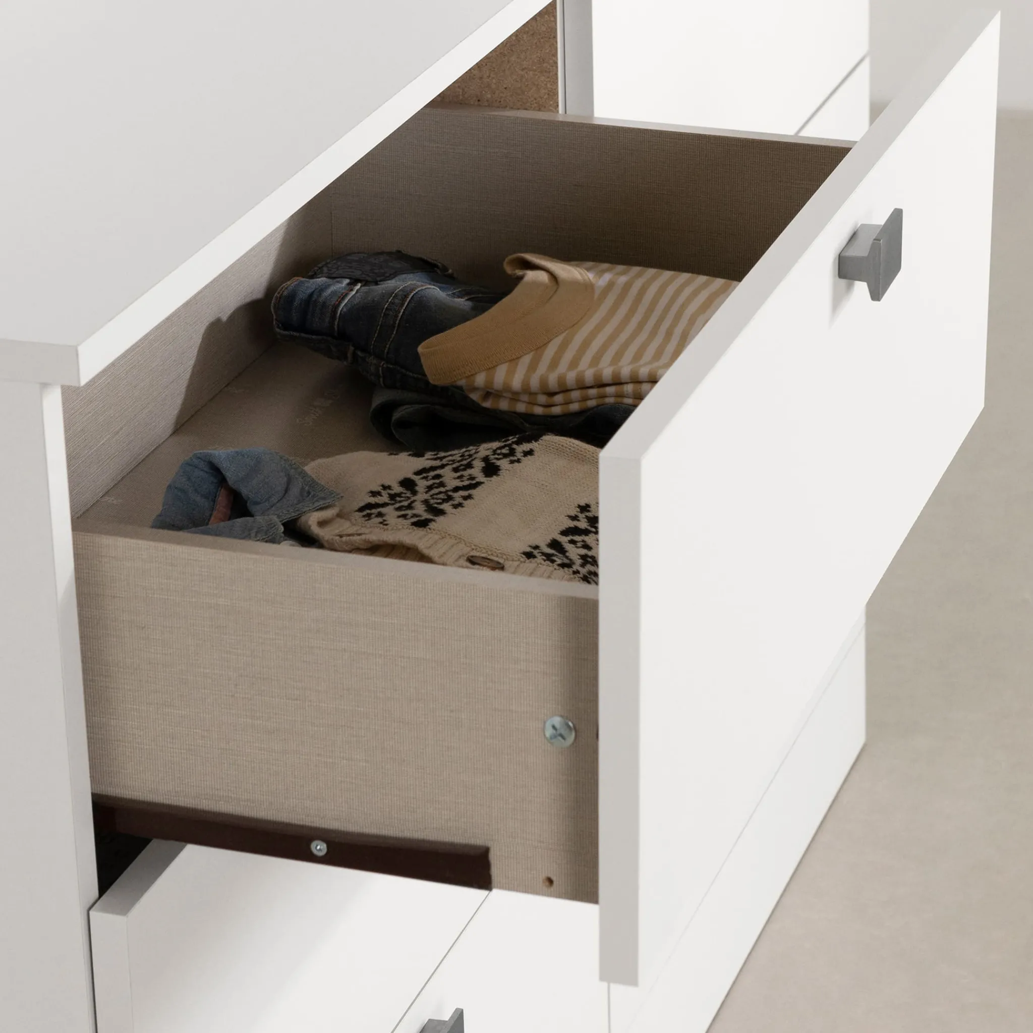 South Shore Storage Furniture>Spark 6 Drawer Chest - White