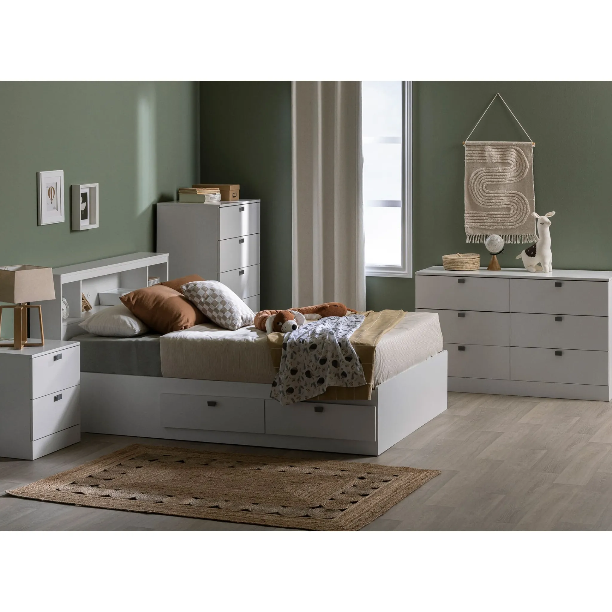 South Shore Storage Furniture>Spark 6 Drawer Chest - White
