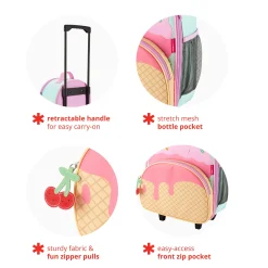 Kids Skip Hop Spark Style Luggage - Ice Cream