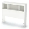 South Shore Twin, Full & Queen Beds>Spark Twin Bookcase Headboard - Pure White