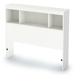 South Shore Twin, Full & Queen Beds>Spark Twin Bookcase Headboard - Pure White