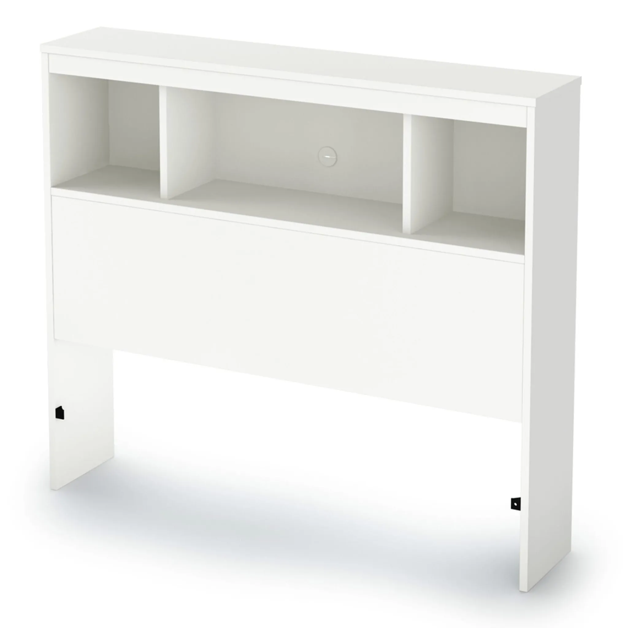 South Shore Twin, Full & Queen Beds>Spark Twin Bookcase Headboard - Pure White