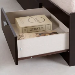 South Shore Spark Twin Mates Bed with Drawers - Chocolate