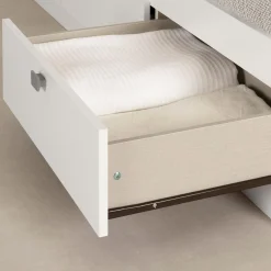South Shore Spark Twin Mates Bed with Drawers - Pure White