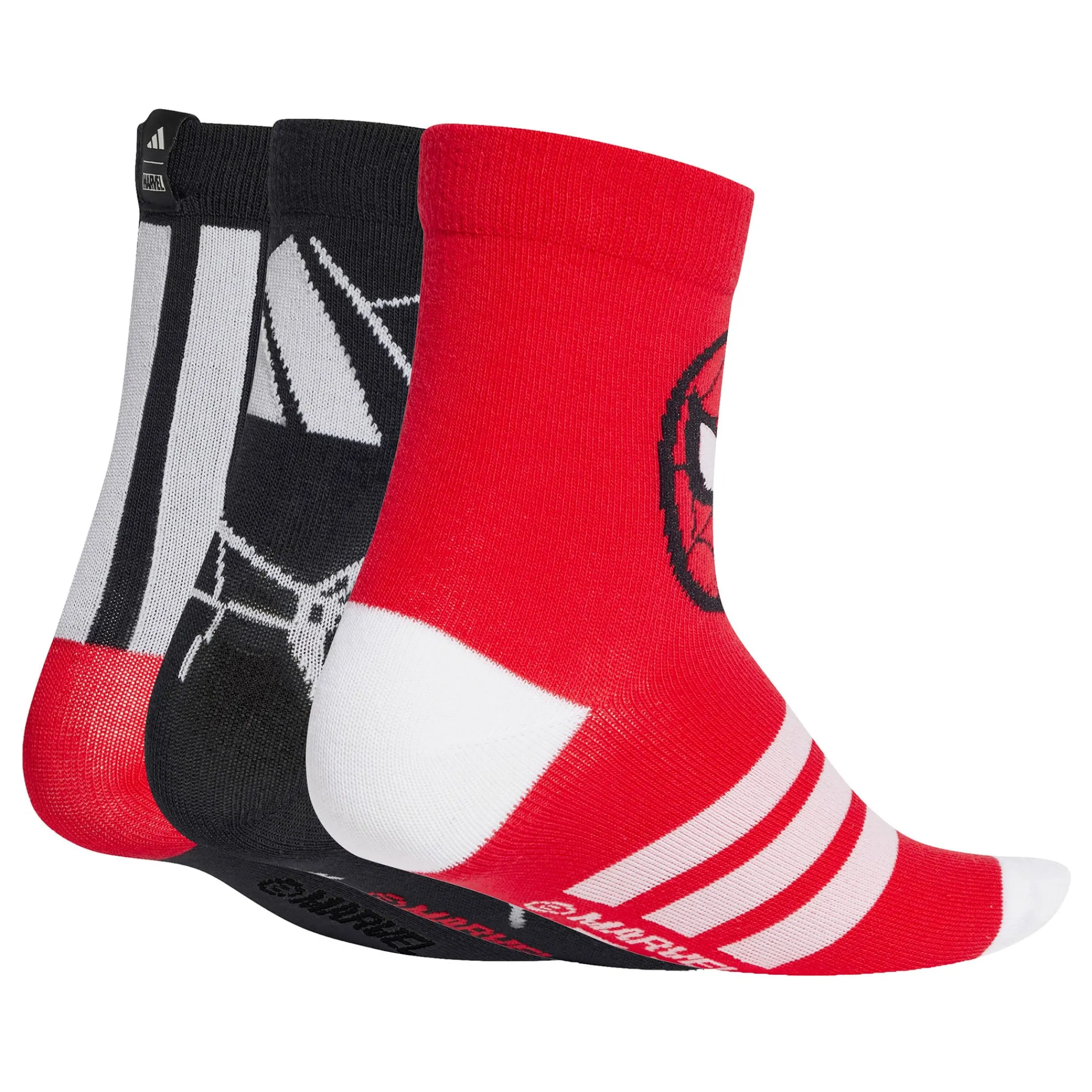 Kids/BOY Adidas Socks|Underwear & Socks>Spiderman 3-Pack Socks Sizes 10-13