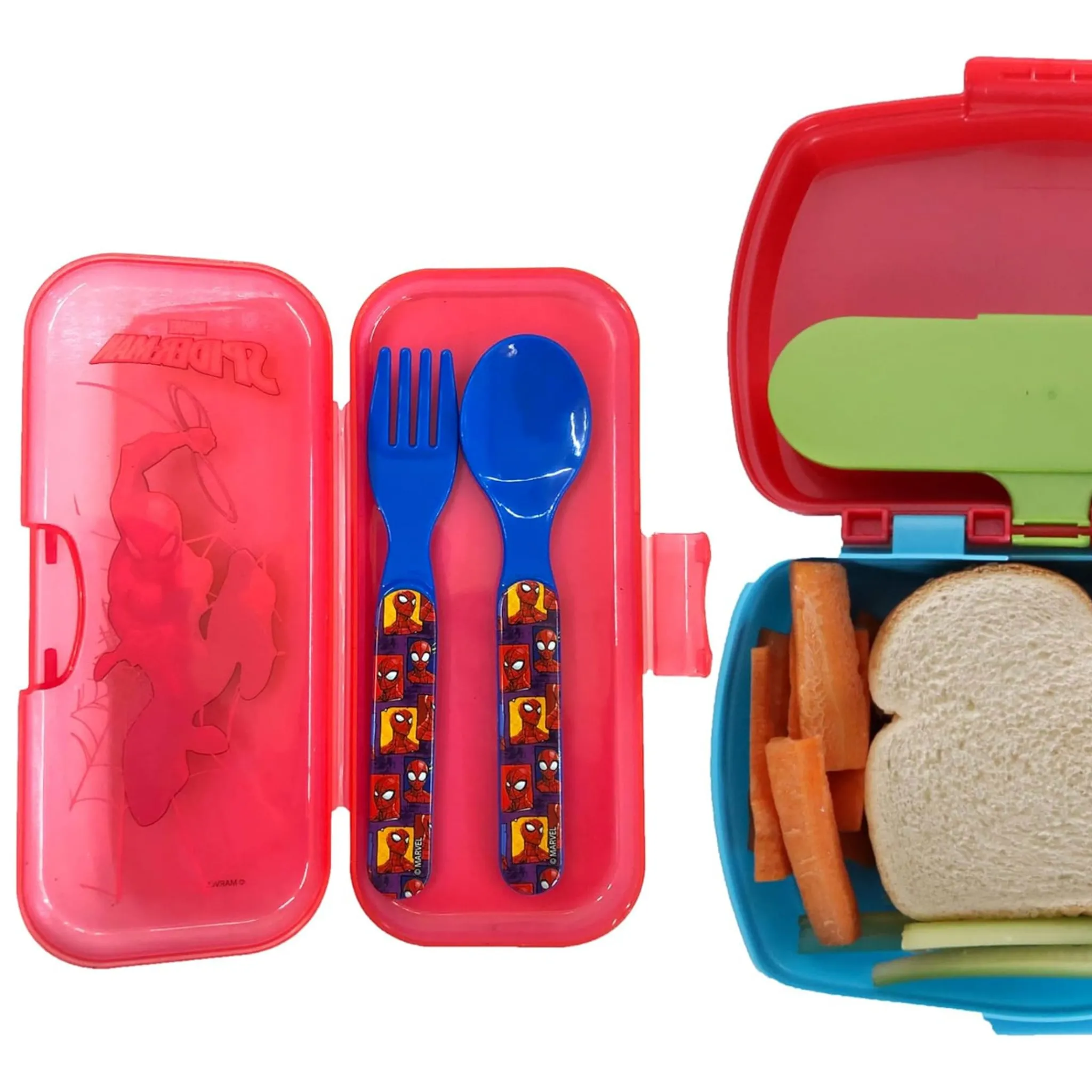 Kids Danawares Breastfeeding|Tableware>Spiderman Travel Cutlery Set