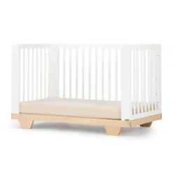Dadada Baby Spirit 8-In-1 Convertible Crib - White/Natural