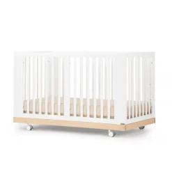 Dadada Baby Spirit 8-In-1 Convertible Crib - White/Natural