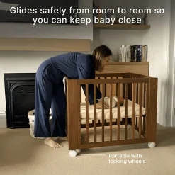 Dadada Baby Spirit 8-in-1 Convertible Crib- Walnut