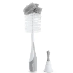 Kids Munchkin Sponge Bottle Brush Set - Grey