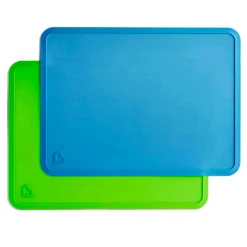 Kids Munchkin Spotless Silicone Placemats (2) - Blue/Green