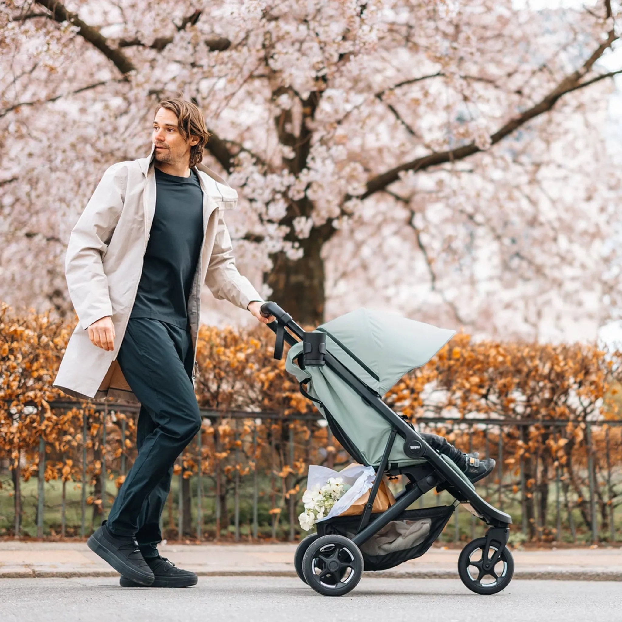 Kids Thule Spring2 Stroller - Mid Blue
