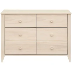 Babyletto Sprout 6-Drawer Double Dresser - Washed Natural