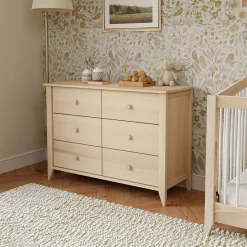 Babyletto Sprout 6-Drawer Double Dresser - Washed Natural