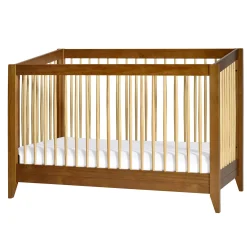 Babyletto Sprout 4-in-1 Convertible Crib withToddler Bed Conversion Kit - Chestnut / Natural