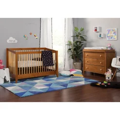 Babyletto Sprout 4-in-1 Convertible Crib withToddler Bed Conversion Kit - Chestnut / Natural