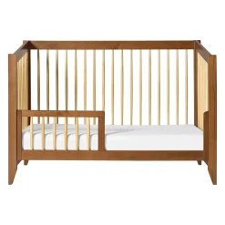 Babyletto Sprout 4-in-1 Convertible Crib withToddler Bed Conversion Kit - Chestnut / Natural